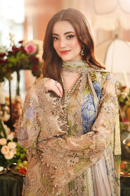 Maria B | Royale Tea Affair | MPC-26-203-Warm Beige - Formal Dress - available at Maria Faisal in UK and USA.