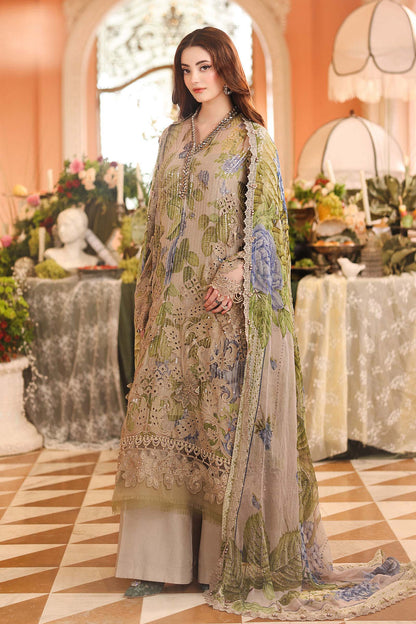 Maria B | Royale Tea Affair | MPC-26-203-Warm Beige - Formal Dress - available at Maria Faisal in UK and USA.