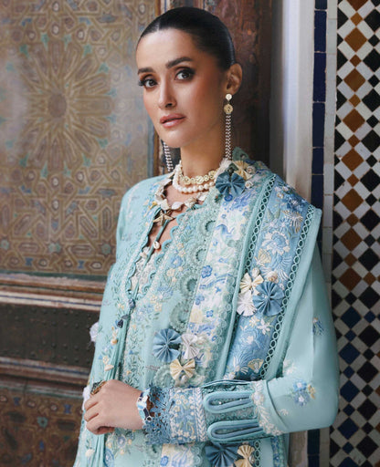 Republic Womenswear | Reine Luxury Lawn 26 | Lilas - Dress - available at Maria Faisal in UK and USA.