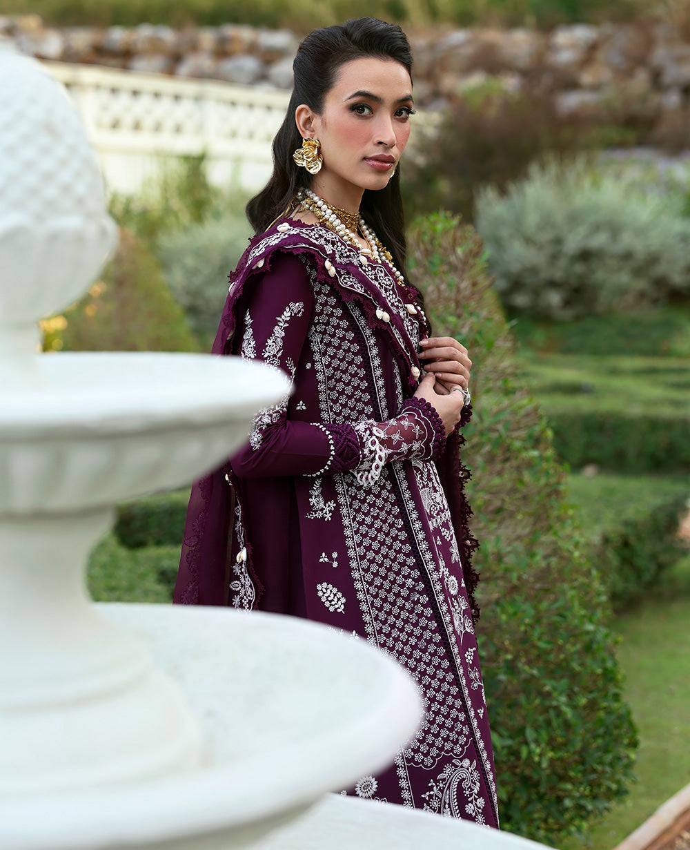 Republic Womenswear | Kalani Eid Luxury Lawn 25 | D3-A - Elara by Maria Faisal - Registered Vendor of : Republic Womenswear - type : Ladies Clothes - 100% original wedding dresses
