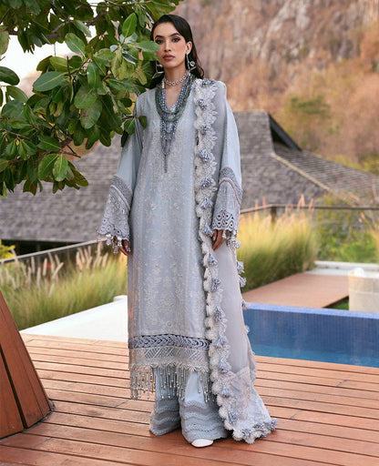 Republic Womenswear | Kalani Eid Luxury Lawn 25 | D3-B - Sitara by Maria Faisal - Registered Vendor of : Republic Womenswear - type : Ladies Clothes - 100% original wedding dresses