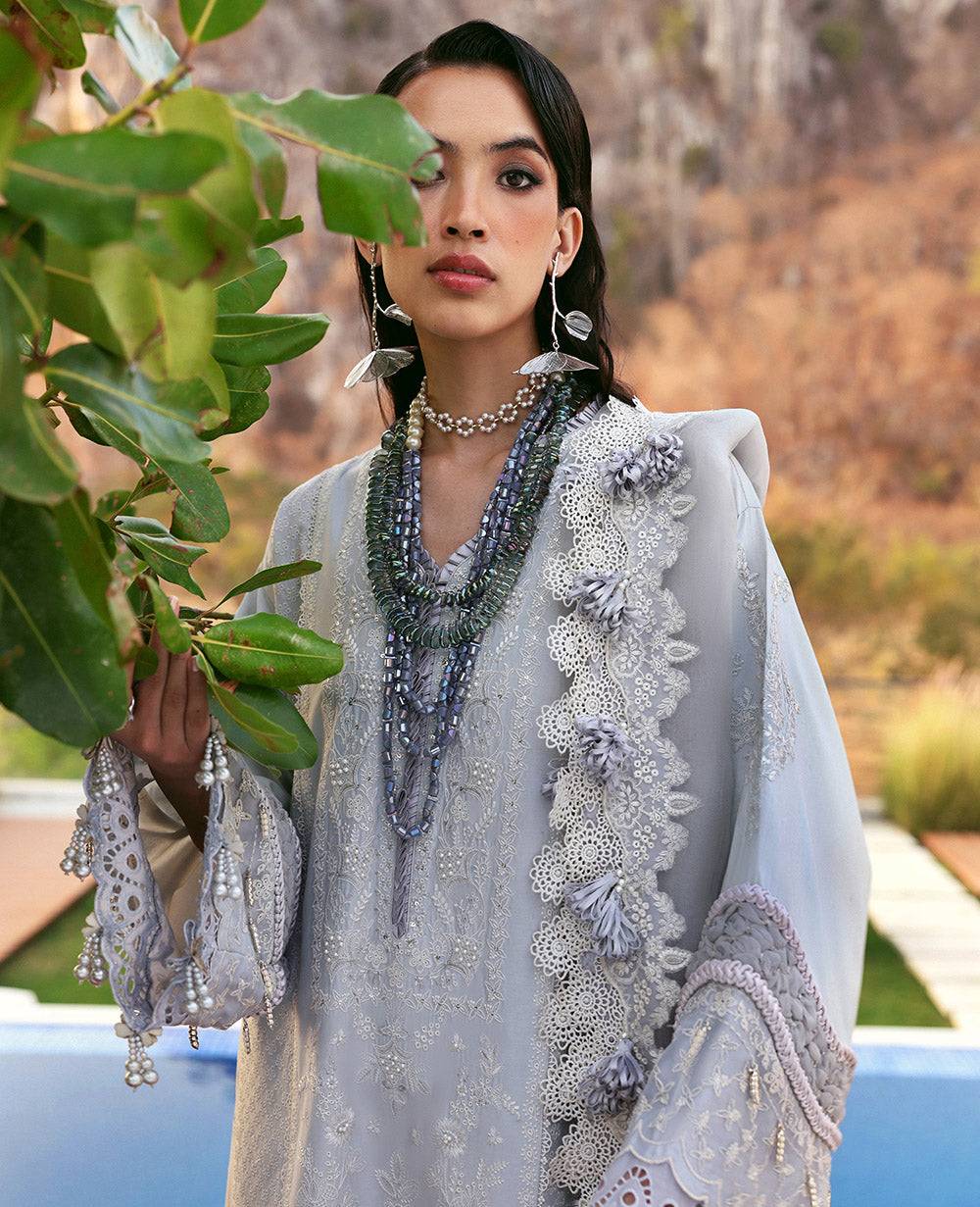 Republic Womenswear | Kalani Eid Luxury Lawn 25 | D3-B - Sitara by Maria Faisal - Registered Vendor of : Republic Womenswear - type : Ladies Clothes - 100% original wedding dresses
