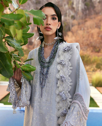 Republic Womenswear | Kalani Eid Luxury Lawn 25 | D3-B - Sitara by Maria Faisal - Registered Vendor of : Republic Womenswear - type : Ladies Clothes - 100% original wedding dresses