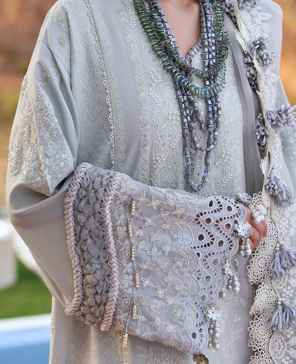 Republic Womenswear | Kalani Eid Luxury Lawn 25 | D3-B - Sitara by Maria Faisal - Registered Vendor of : Republic Womenswear - type : Ladies Clothes - 100% original wedding dresses