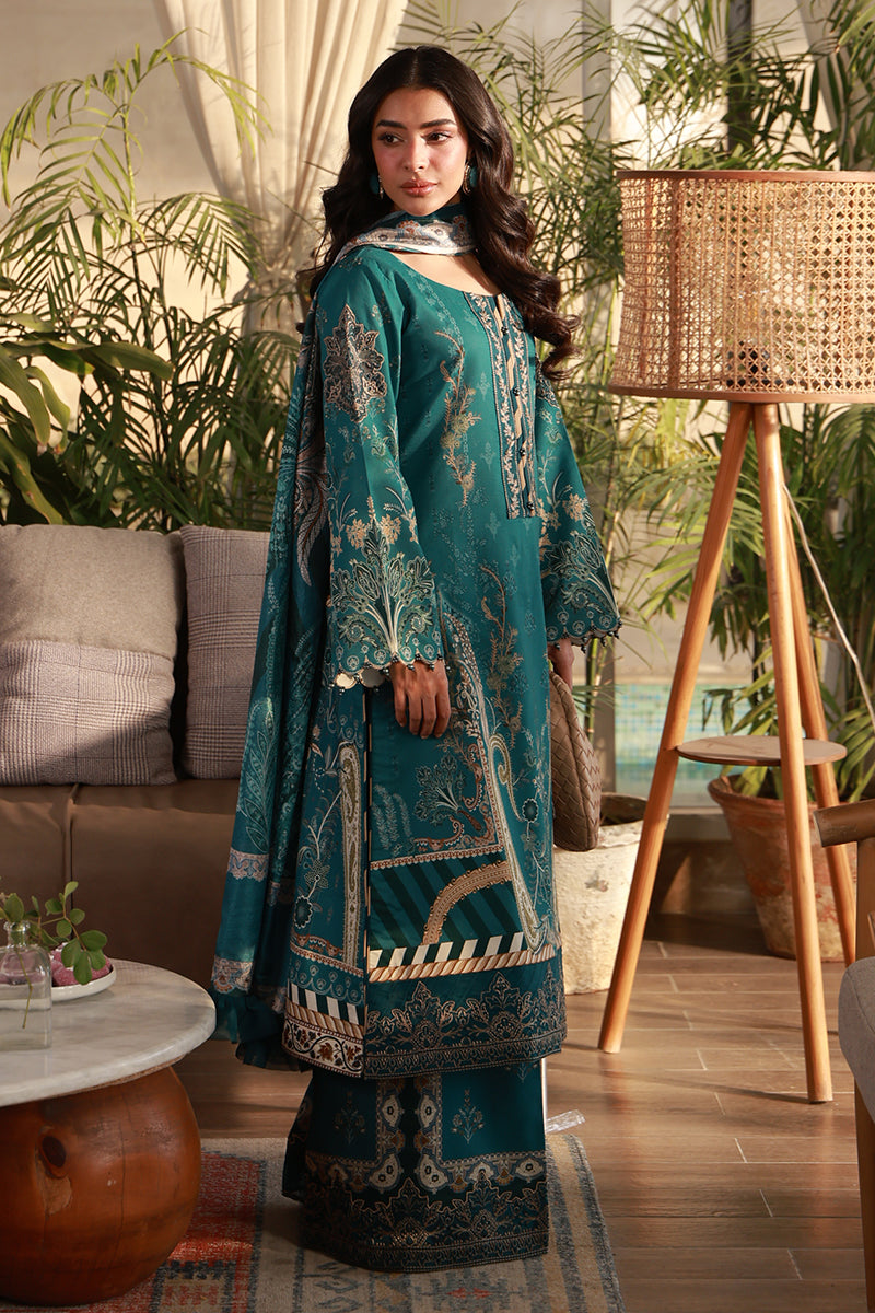 Gulaal | Delia Lawn 26 | Isla - Luxury Dress - available at Maria Faisal in UK and USA.