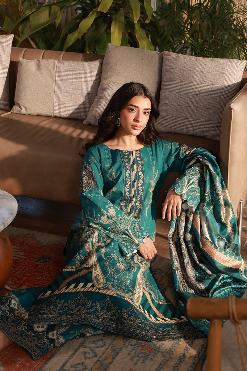 Gulaal | Delia Lawn 26 | Isla - Luxury Dress - available at Maria Faisal in UK and USA.