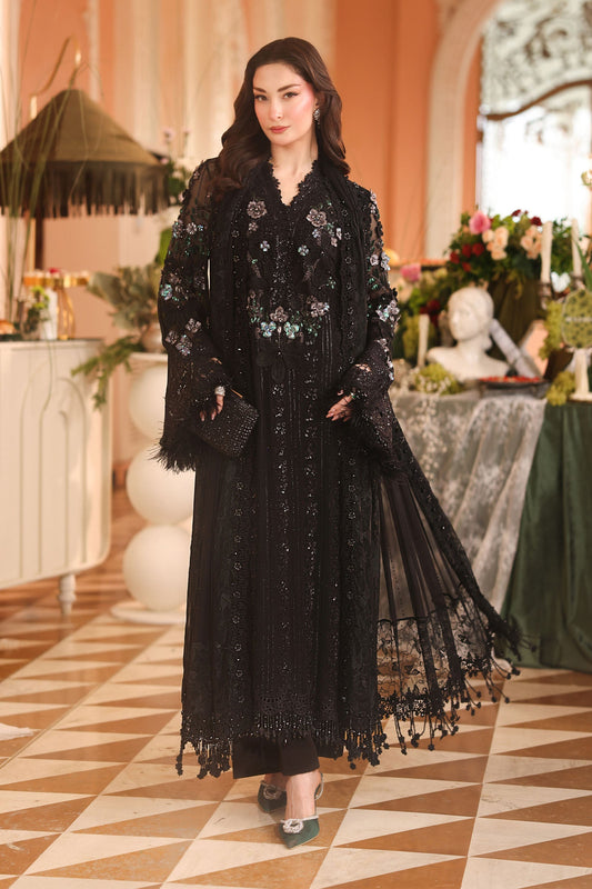 Maria B | Royale Tea Affair | MPC-26-204-Black - Formal Dress - available at Maria Faisal in UK and USA.