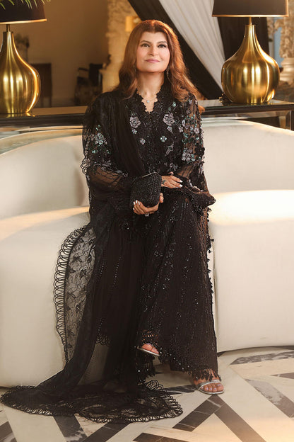 Maria B | Royale Tea Affair | MPC-26-204-Black - Formal Dress - available at Maria Faisal in UK and USA.
