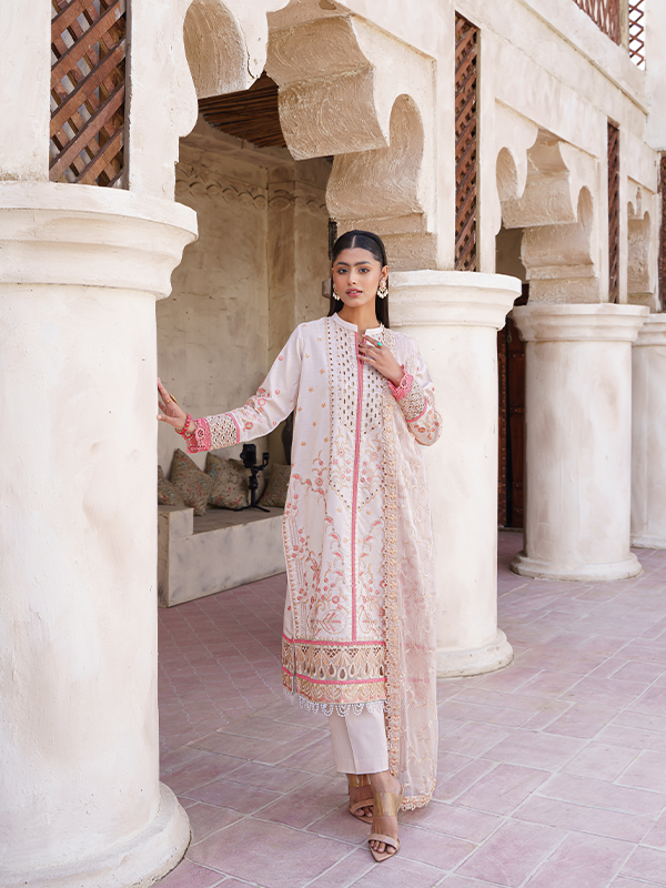 Zebtan | Zeenat Luxury Lawn Eid Collection | ZL 01 - Waniyas