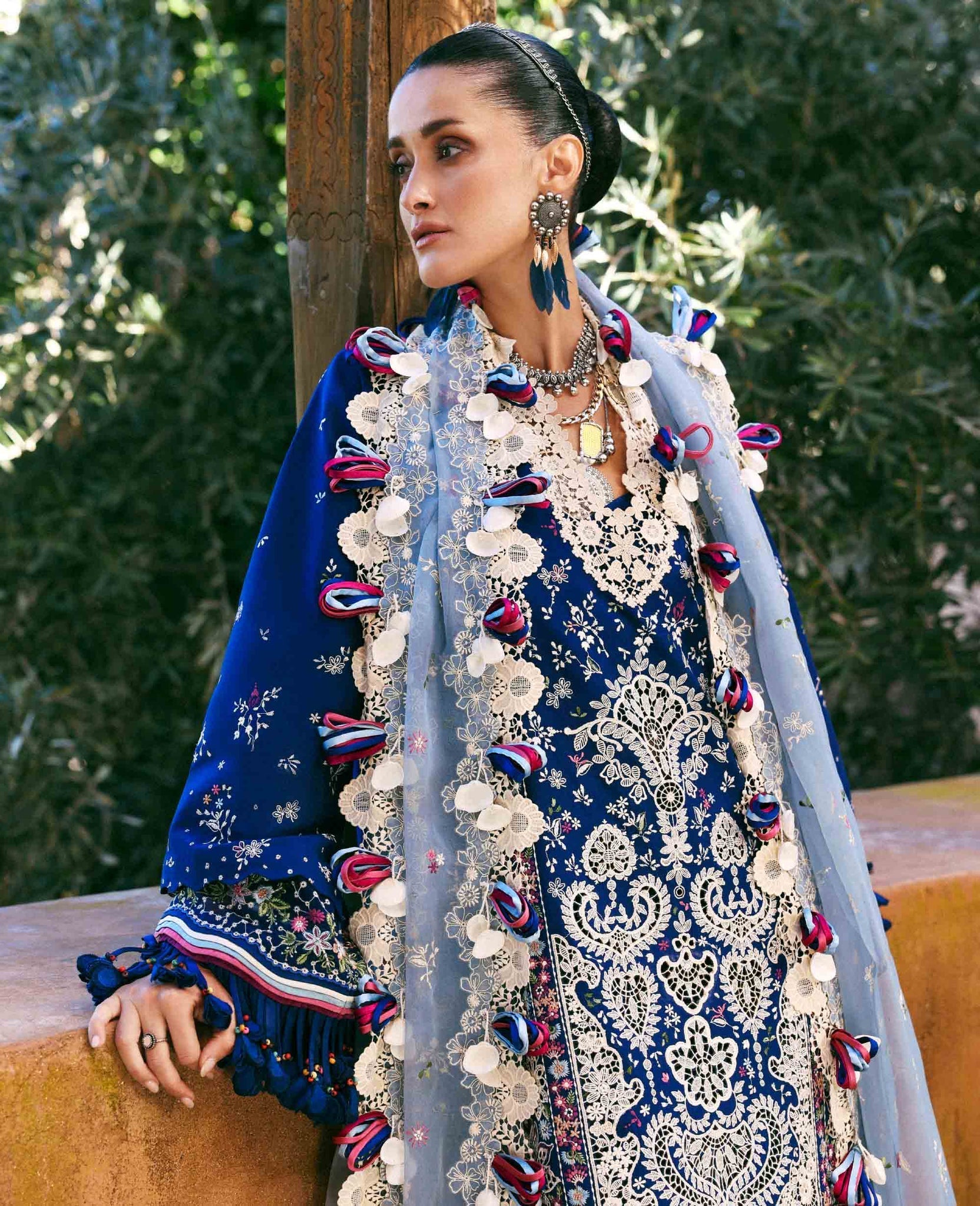 Republic Womenswear | Reine Luxury Lawn 26 | Sia - Dress - available at Maria Faisal in UK and USA.