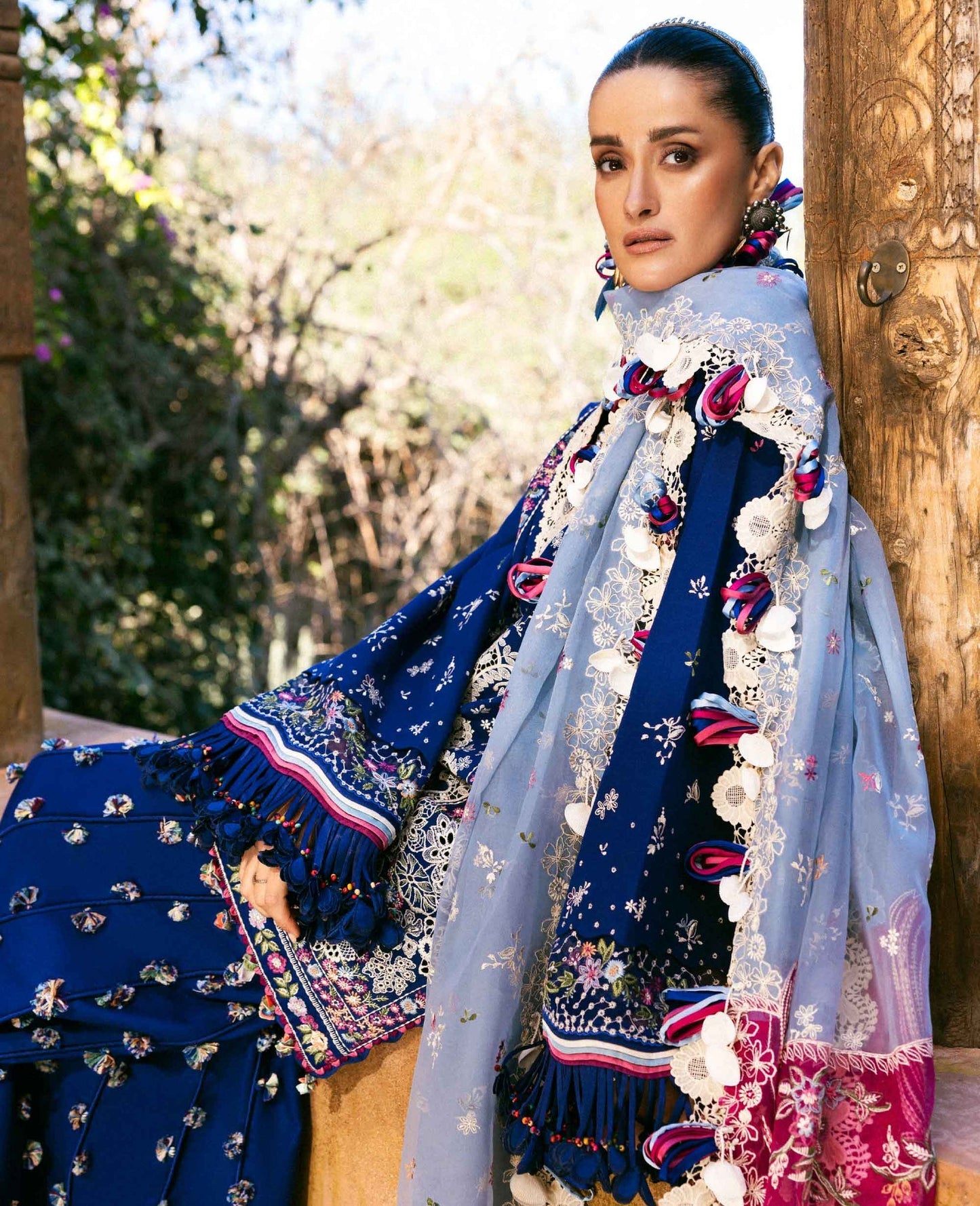 Republic Womenswear | Reine Luxury Lawn 26 | Sia - Dress - available at Maria Faisal in UK and USA.