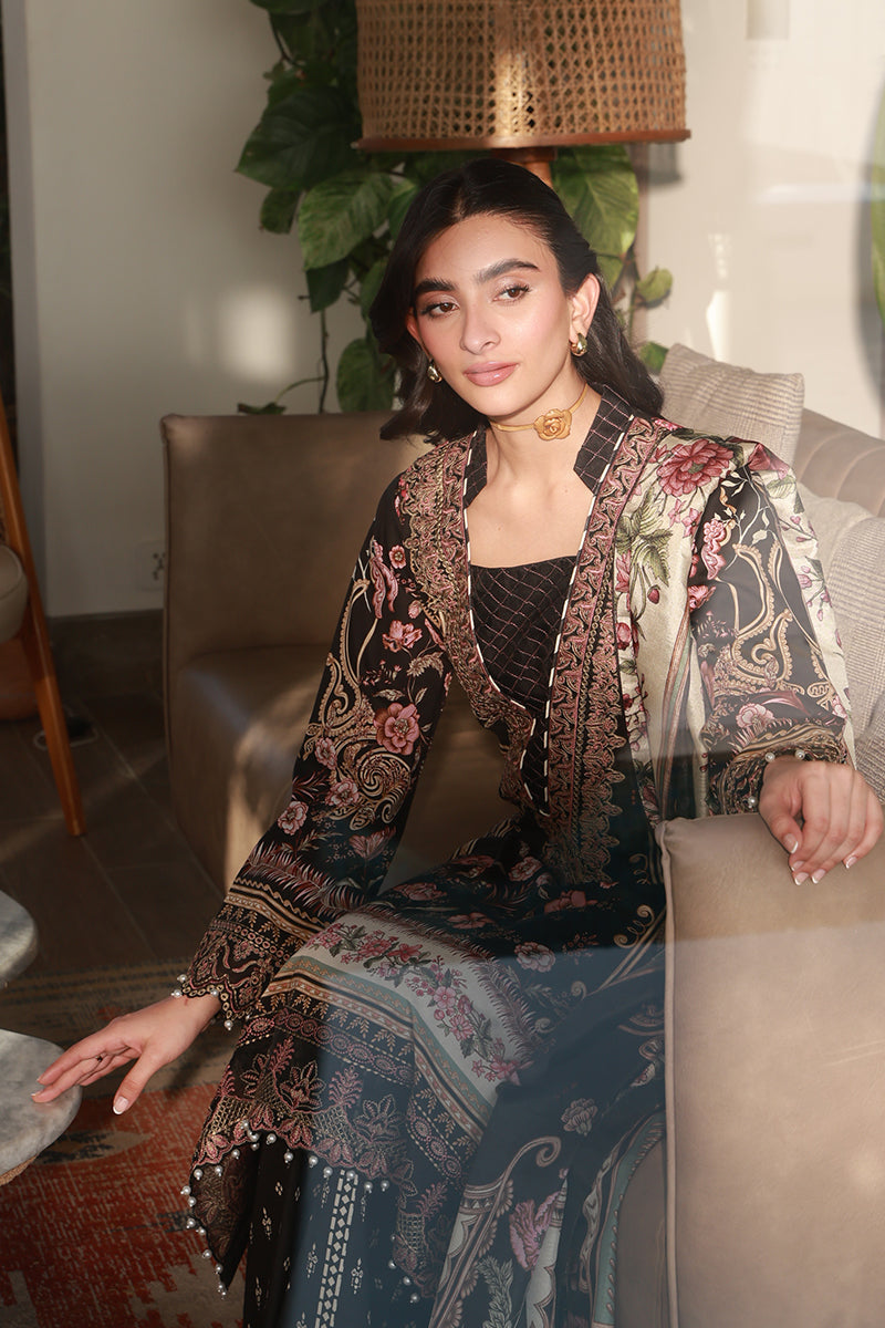 Gulaal | Delia Lawn 26 | Soleil - Luxury Dress - available at Maria Faisal in UK and USA.