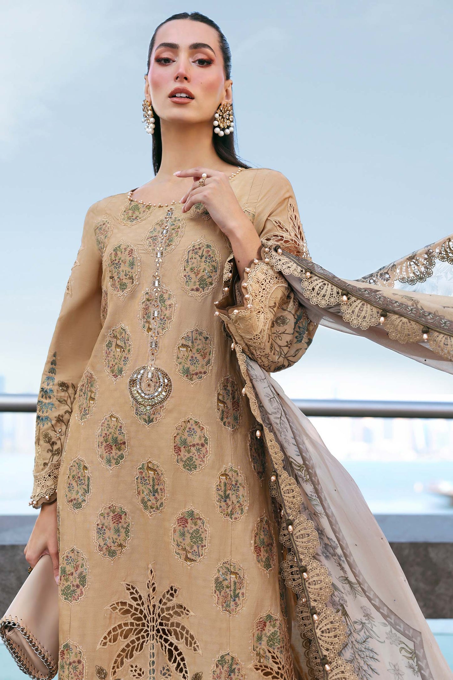 Maria B | Lawn 26 | D-2605-A - Luxury Dress - available at Maria Faisal in UK and USA.