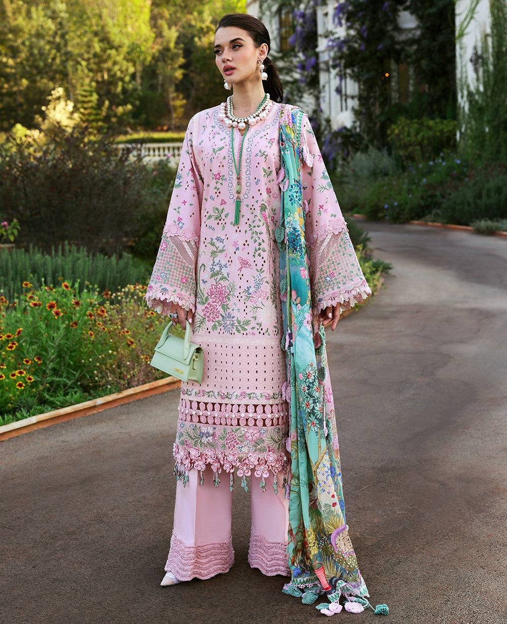 Republic Womenswear | Kalani Eid Luxury Lawn 25 | D5-A - Meher by Maria Faisal - Registered Vendor of : Republic Womenswear - type : Ladies Clothes - 100% original wedding dresses