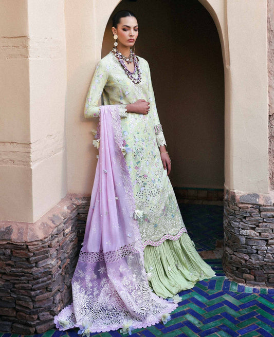 Republic Womenswear | Reine Luxury Lawn 26 | Perla - Dress - available at Maria Faisal in UK and USA.