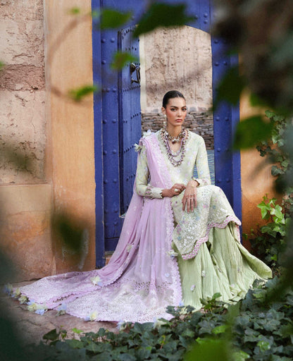 Republic Womenswear | Reine Luxury Lawn 26 | Perla - Dress - available at Maria Faisal in UK and USA.