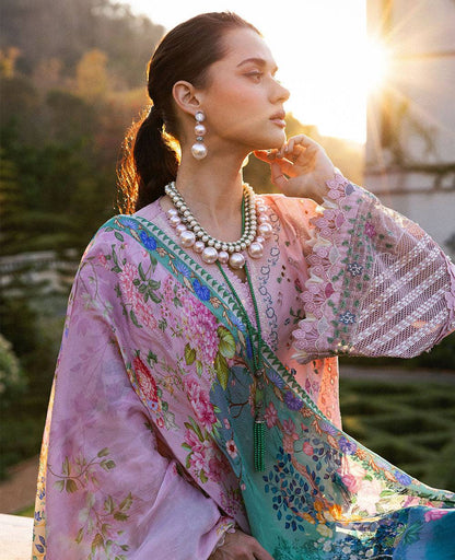 Republic Womenswear | Kalani Eid Luxury Lawn 25 | D5-A - Meher by Maria Faisal - Registered Vendor of : Republic Womenswear - type : Ladies Clothes - 100% original wedding dresses