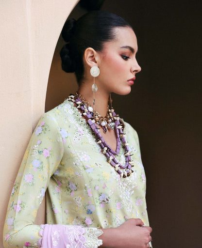 Republic Womenswear | Reine Luxury Lawn 26 | Perla - Dress - available at Maria Faisal in UK and USA.