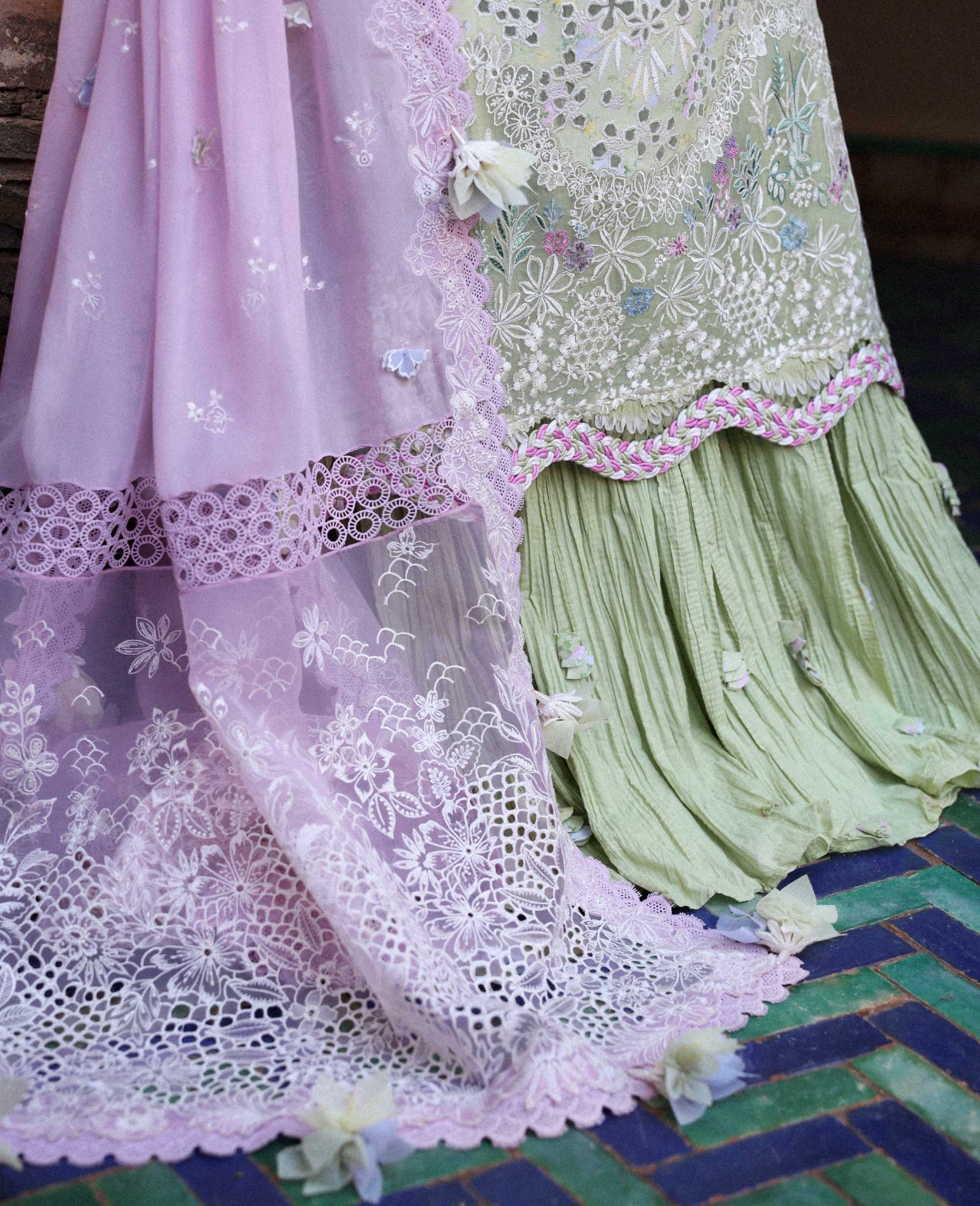 Republic Womenswear | Reine Luxury Lawn 26 | Perla - Dress - available at Maria Faisal in UK and USA.