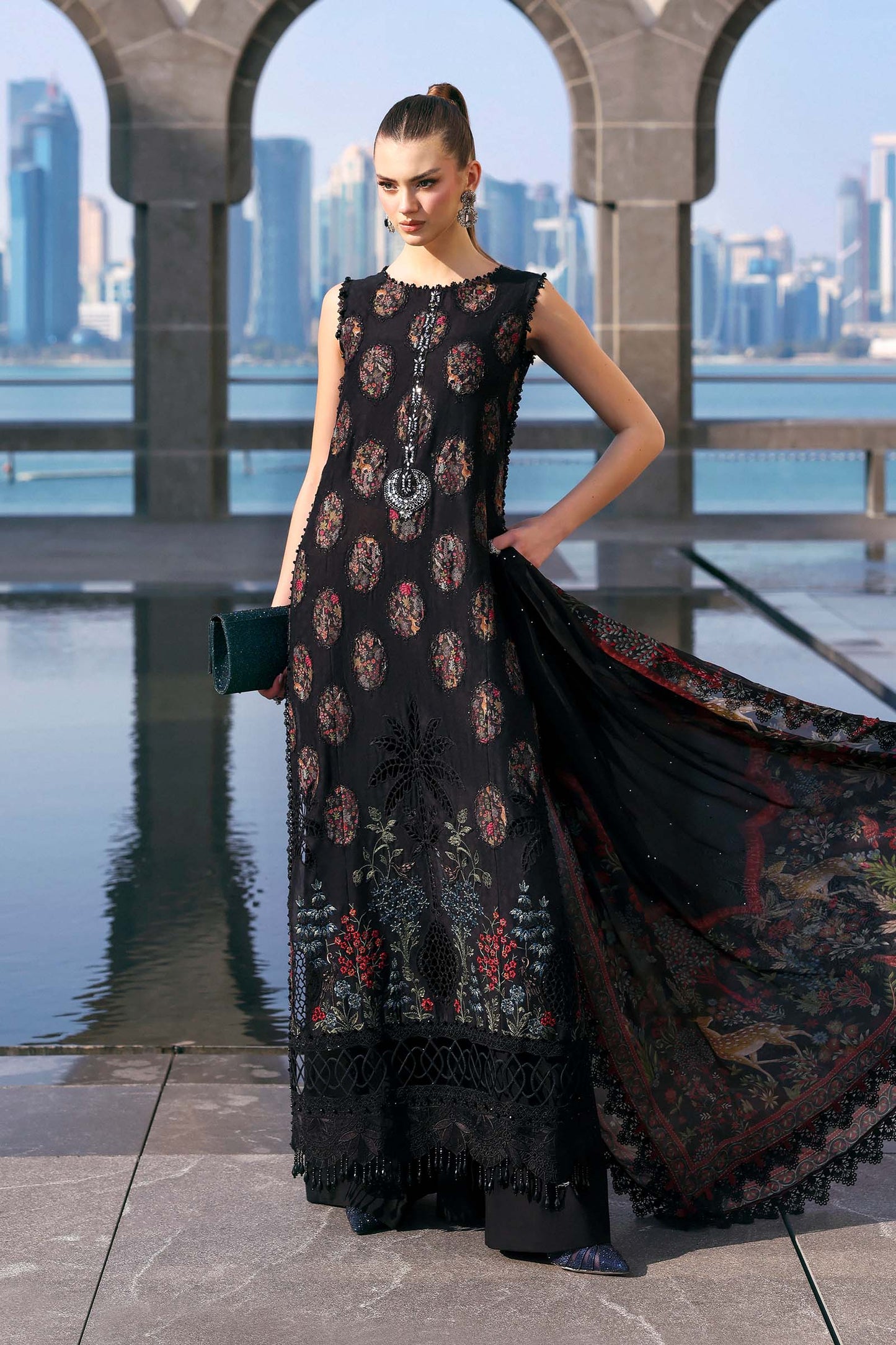 Maria B | Lawn 26 | D-2605-B - Luxury Dress - available at Maria Faisal in UK and USA.