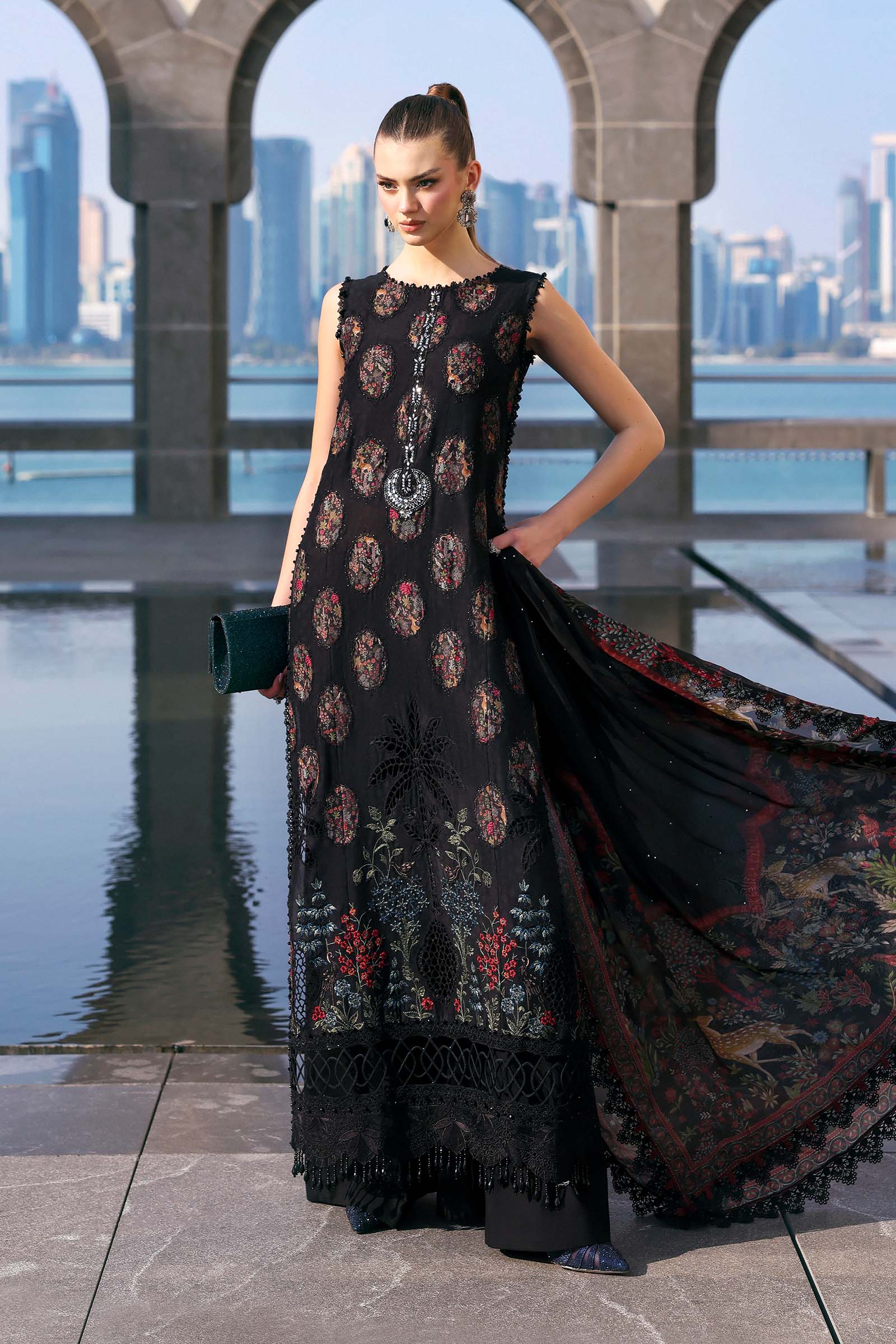 Maria B | Lawn 26 | D-2605-B - Luxury Dress - available at Maria Faisal in UK and USA.