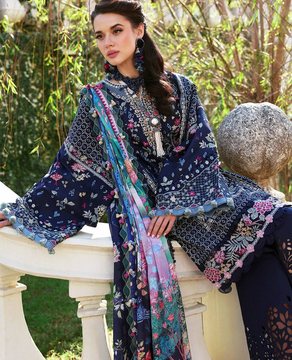Republic Womenswear | Kalani Eid Luxury Lawn 25 | D5-B - Nyra by Maria Faisal - Registered Vendor of : Republic Womenswear - type : Ladies Clothes - 100% original wedding dresses