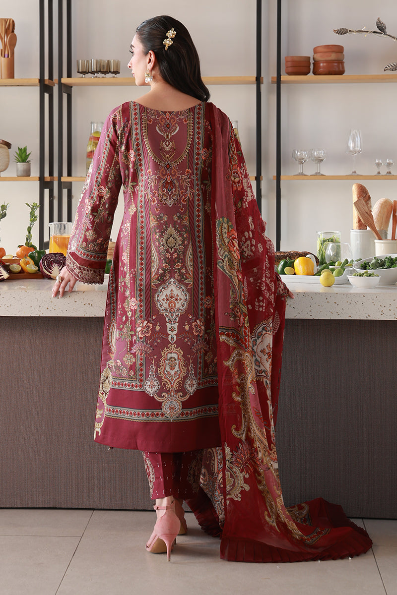 Gulaal | Delia Lawn 26 | Reva - Luxury Dress - available at Maria Faisal in UK and USA.