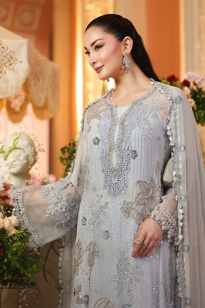 Maria B | Royale Tea Affair | MPC-26-206-Muted Blue - Formal Dress - available at Maria Faisal in UK and USA.