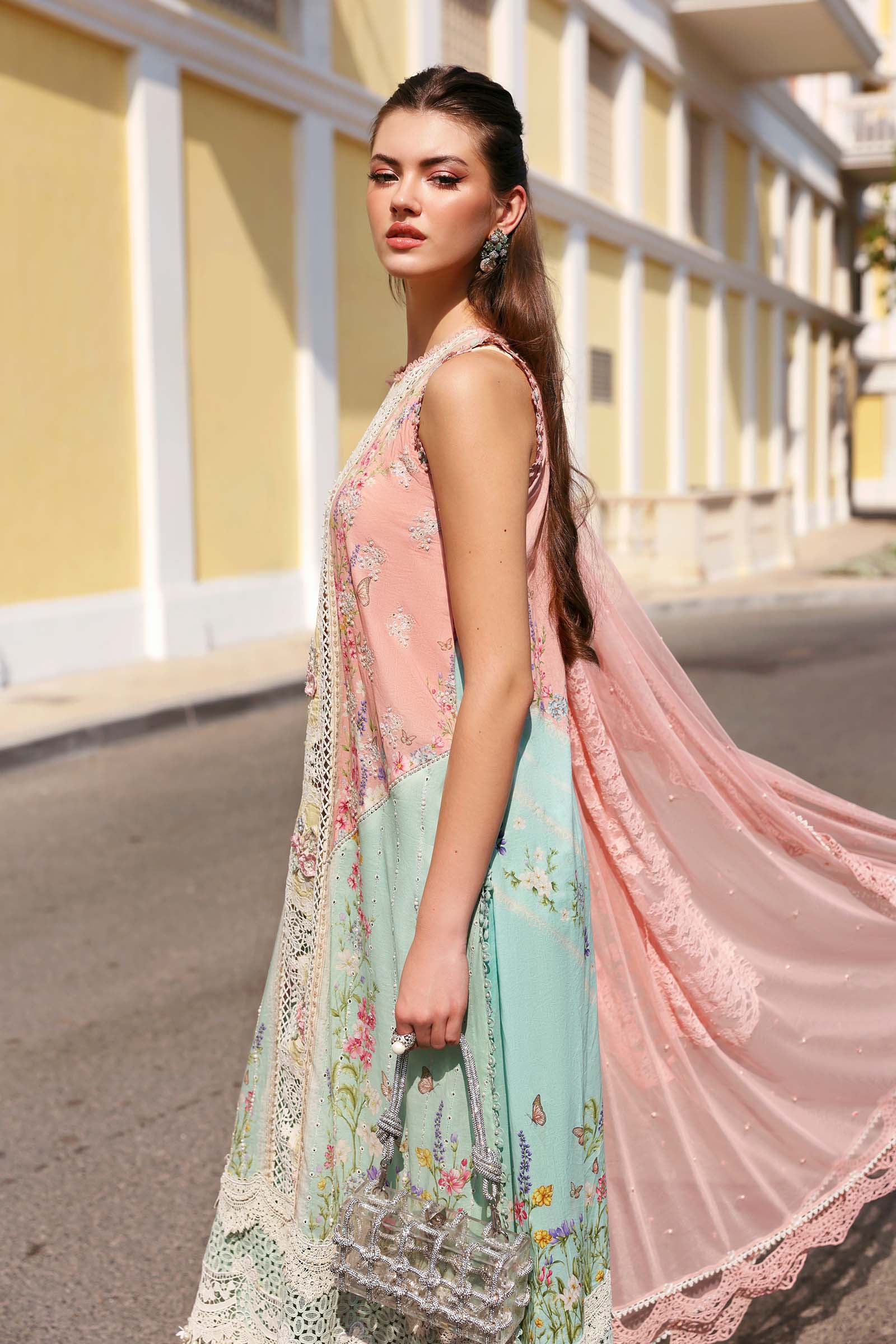 Maria B | Lawn 26 | D-2606-A - Luxury Dress - available at Maria Faisal in UK and USA.