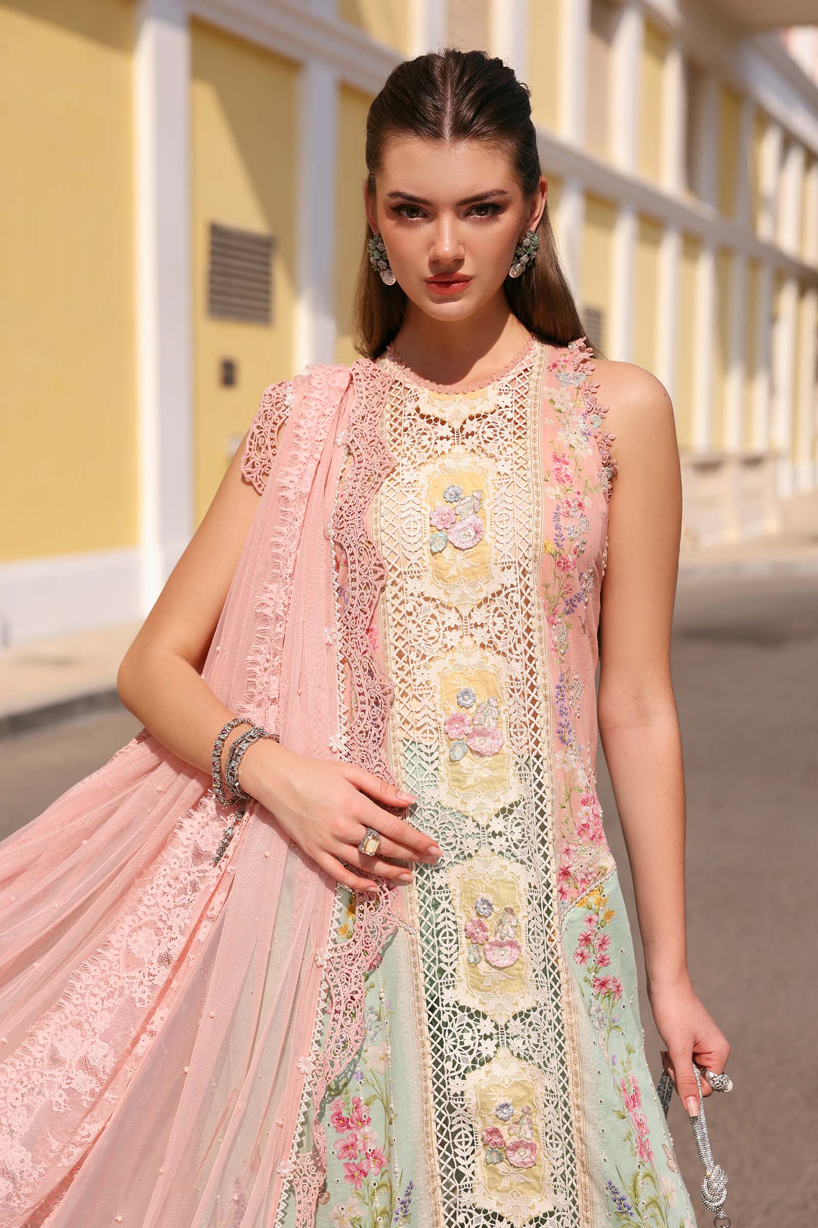Maria B | Lawn 26 | D-2606-A - Luxury Dress - available at Maria Faisal in UK and USA.