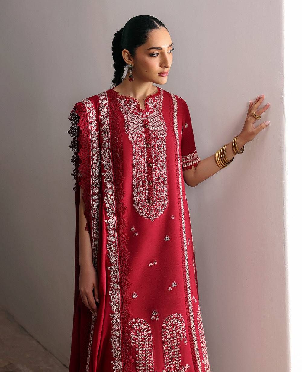Republic Womenswear | Talia Luxury Lawn 25 | D6-A - Evara by Maria Faisal - Registered Vendor of : Republic Womenswear - type : Ladies Clothes - 100% original wedding dresses