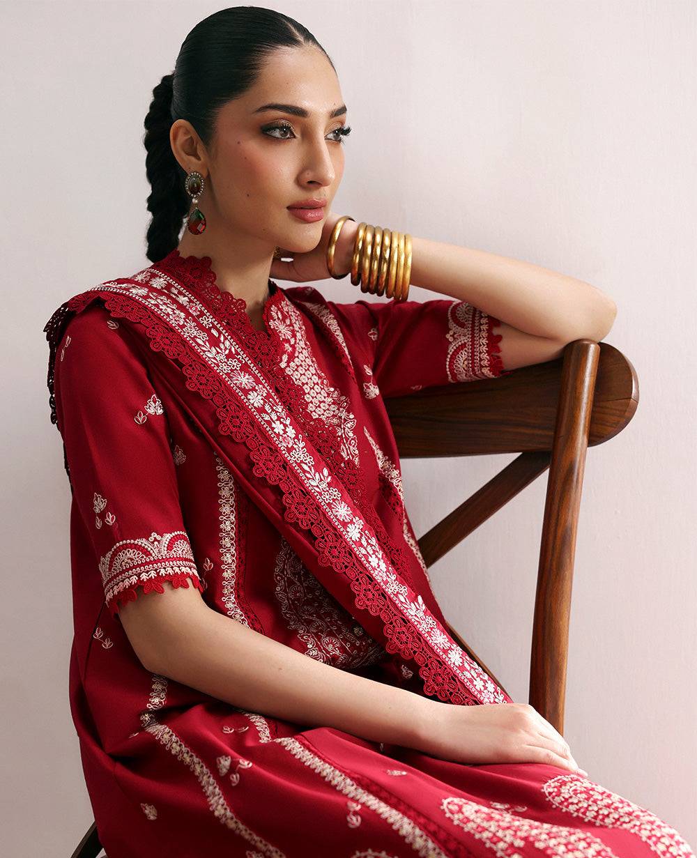 Republic Womenswear | Talia Luxury Lawn 25 | D6-A - Evara by Maria Faisal - Registered Vendor of : Republic Womenswear - type : Ladies Clothes - 100% original wedding dresses