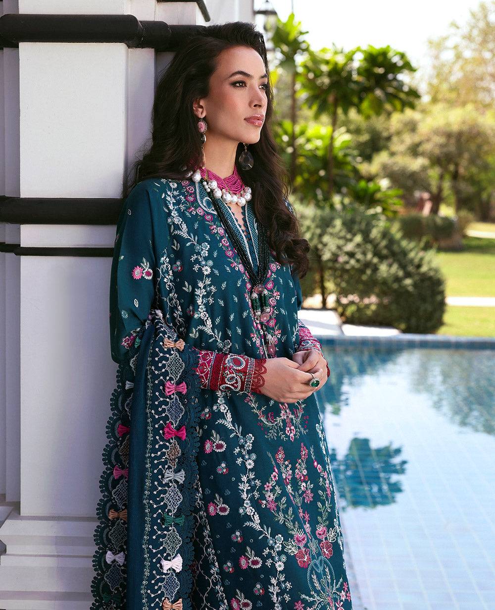 Republic Womenswear | Kalani Eid Luxury Lawn 25 | D6-B - Talia by Maria Faisal - Registered Vendor of : Republic Womenswear - type : Ladies Clothes - 100% original wedding dresses