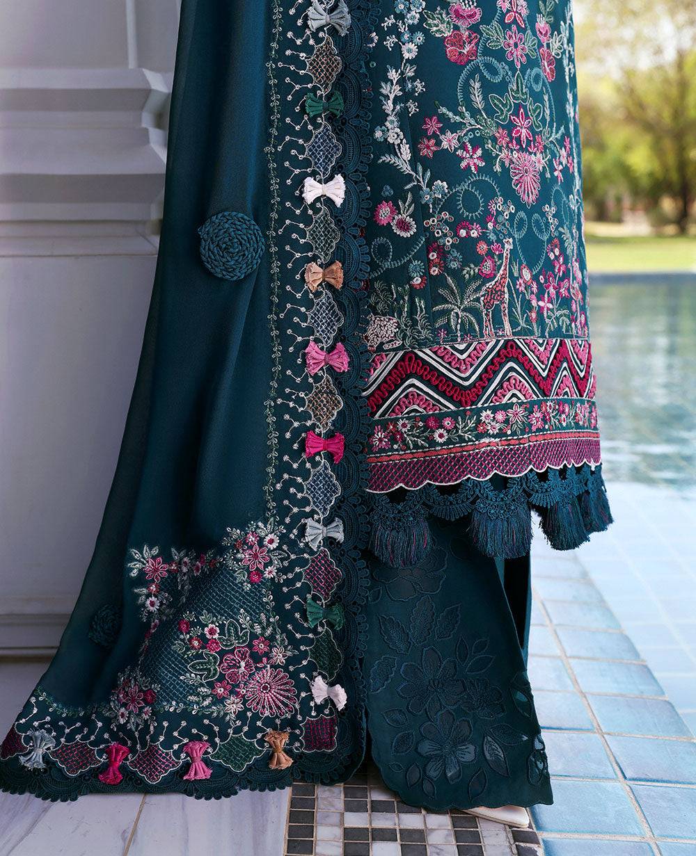 Republic Womenswear | Kalani Eid Luxury Lawn 25 | D6-B - Talia by Maria Faisal - Registered Vendor of : Republic Womenswear - type : Ladies Clothes - 100% original wedding dresses