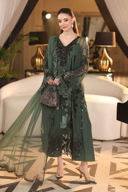 Maria B | Royale Tea Affair | MPC-26-207-Pine Green - Formal Dress - available at Maria Faisal in UK and USA.