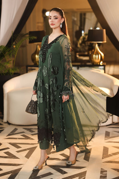 Maria B | Royale Tea Affair | MPC-26-207-Pine Green - Formal Dress - available at Maria Faisal in UK and USA.