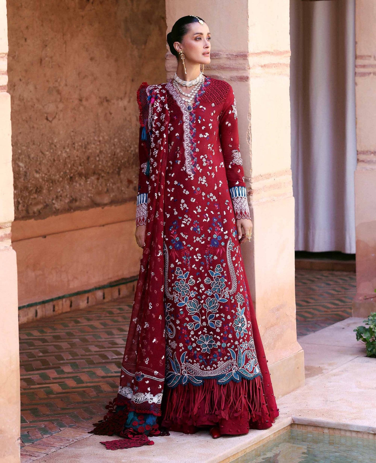 Republic Womenswear | Reine Luxury Lawn 26 | Eden - Dress - available at Maria Faisal in UK and USA.