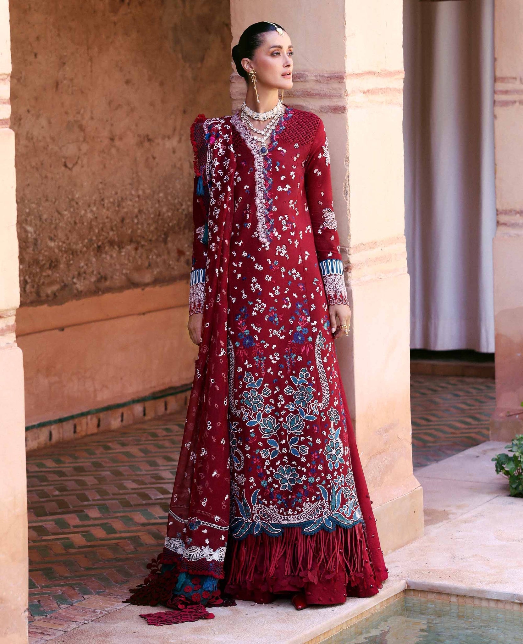 Republic Womenswear | Reine Luxury Lawn 26 | Eden - Dress - available at Maria Faisal in UK and USA.