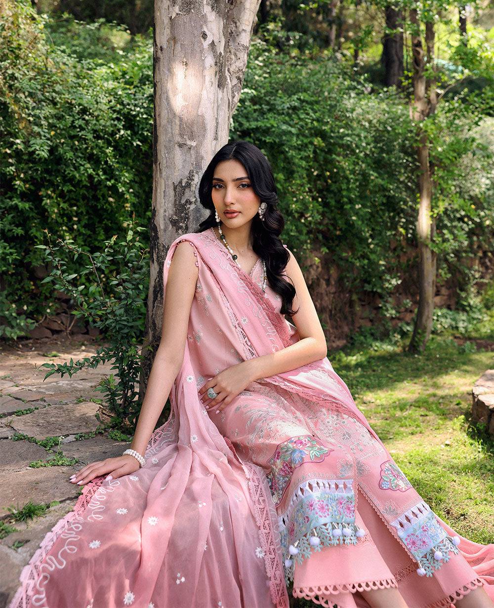 Republic Womenswear | Talia Luxury Lawn 25 | D7-A - Ora by Maria Faisal - Registered Vendor of : Republic Womenswear - type : Ladies Clothes - 100% original wedding dresses