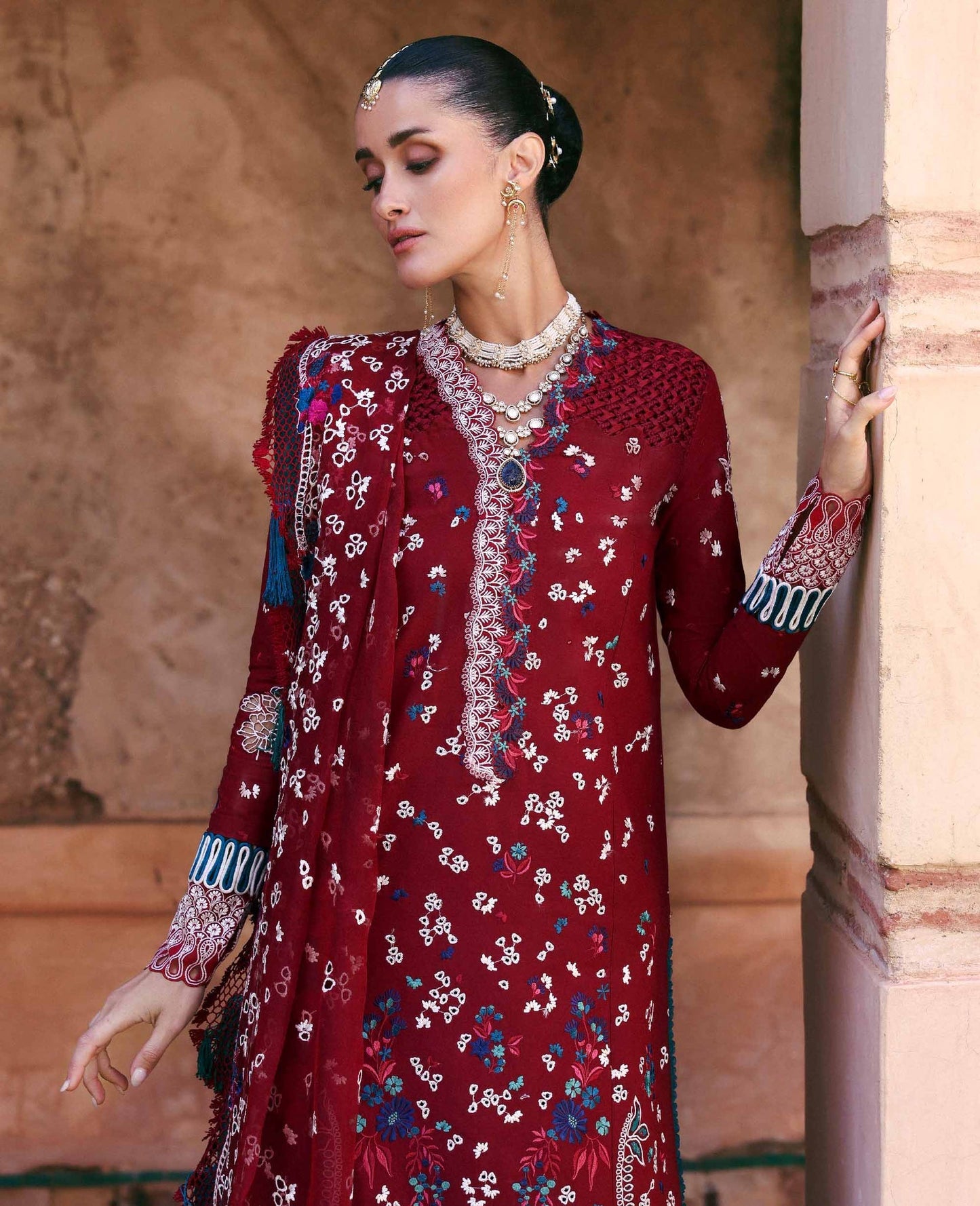 Republic Womenswear | Reine Luxury Lawn 26 | Eden - Dress - available at Maria Faisal in UK and USA.