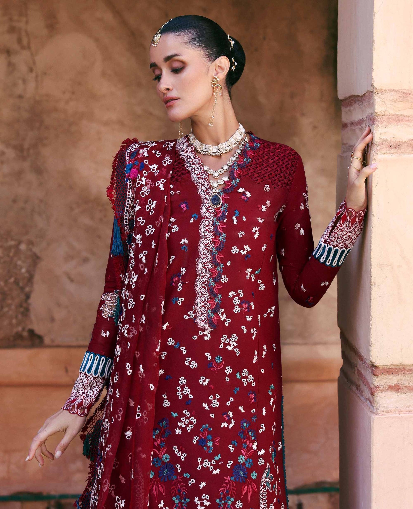 Republic Womenswear | Reine Luxury Lawn 26 | Eden - Dress - available at Maria Faisal in UK and USA.