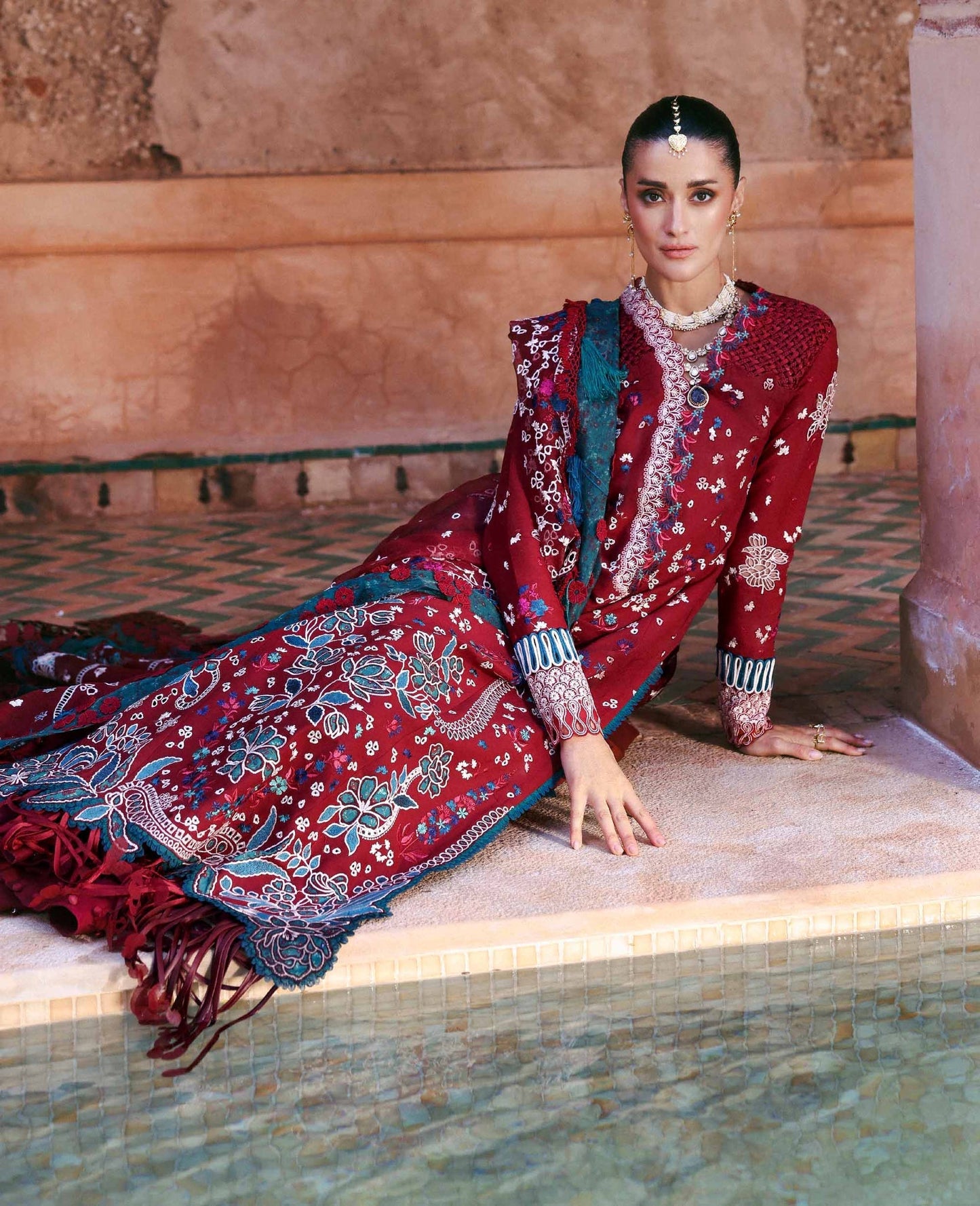 Republic Womenswear | Reine Luxury Lawn 26 | Eden - Dress - available at Maria Faisal in UK and USA.