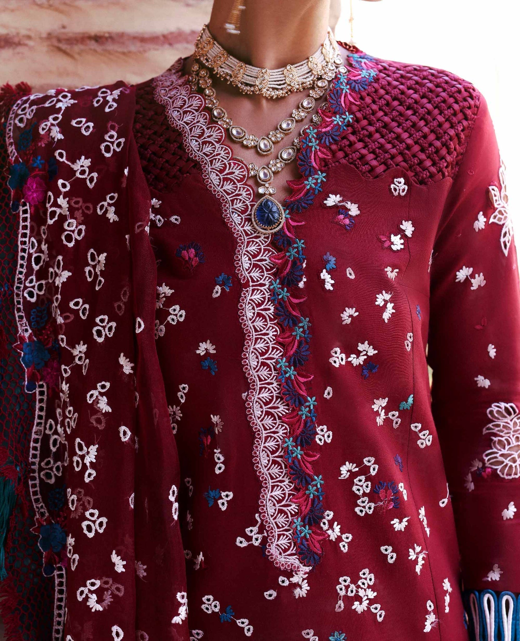Republic Womenswear | Reine Luxury Lawn 26 | Eden - Dress - available at Maria Faisal in UK and USA.
