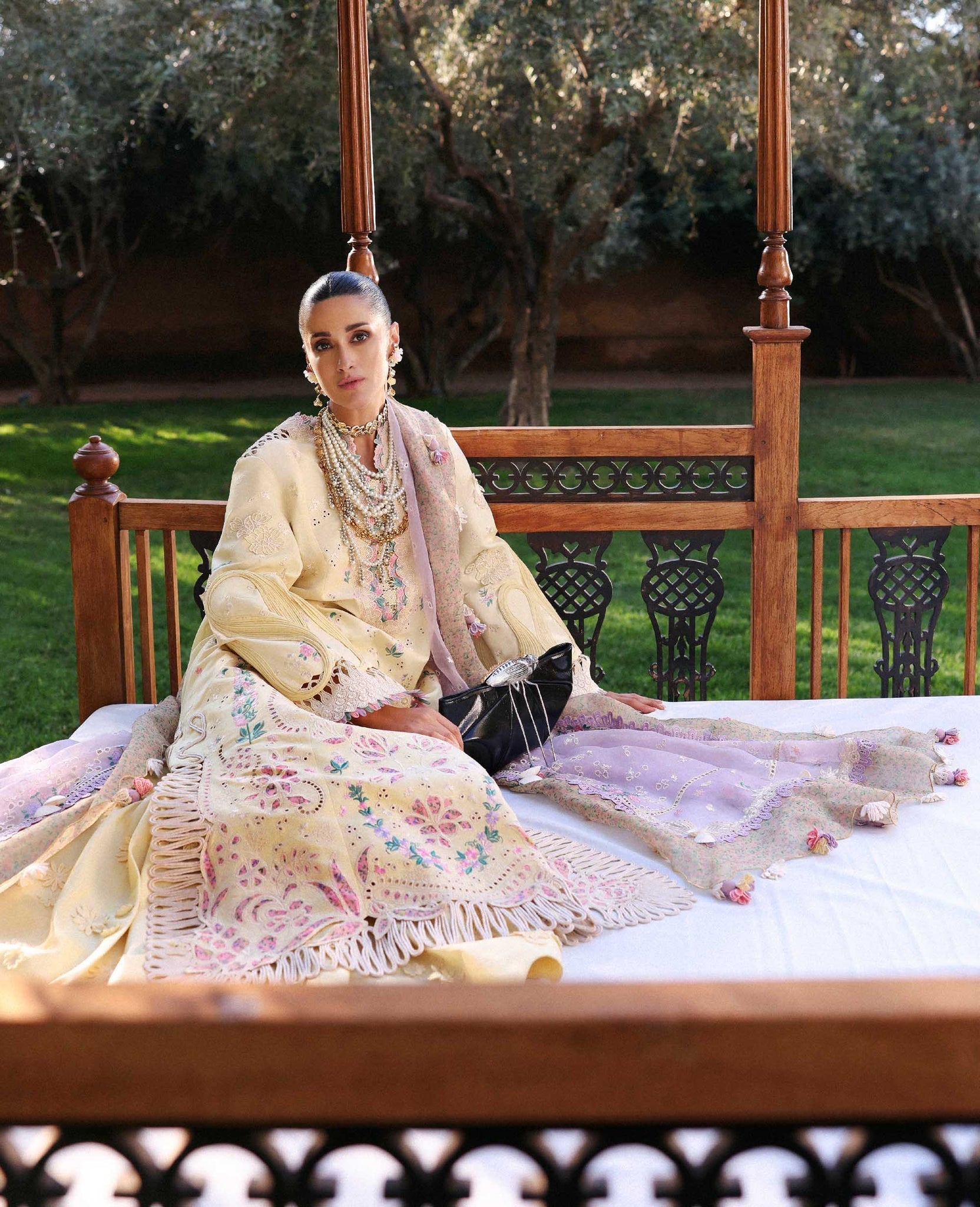 Republic Womenswear | Reine Luxury Lawn 26 | Lumi - Dress - available at Maria Faisal in UK and USA.