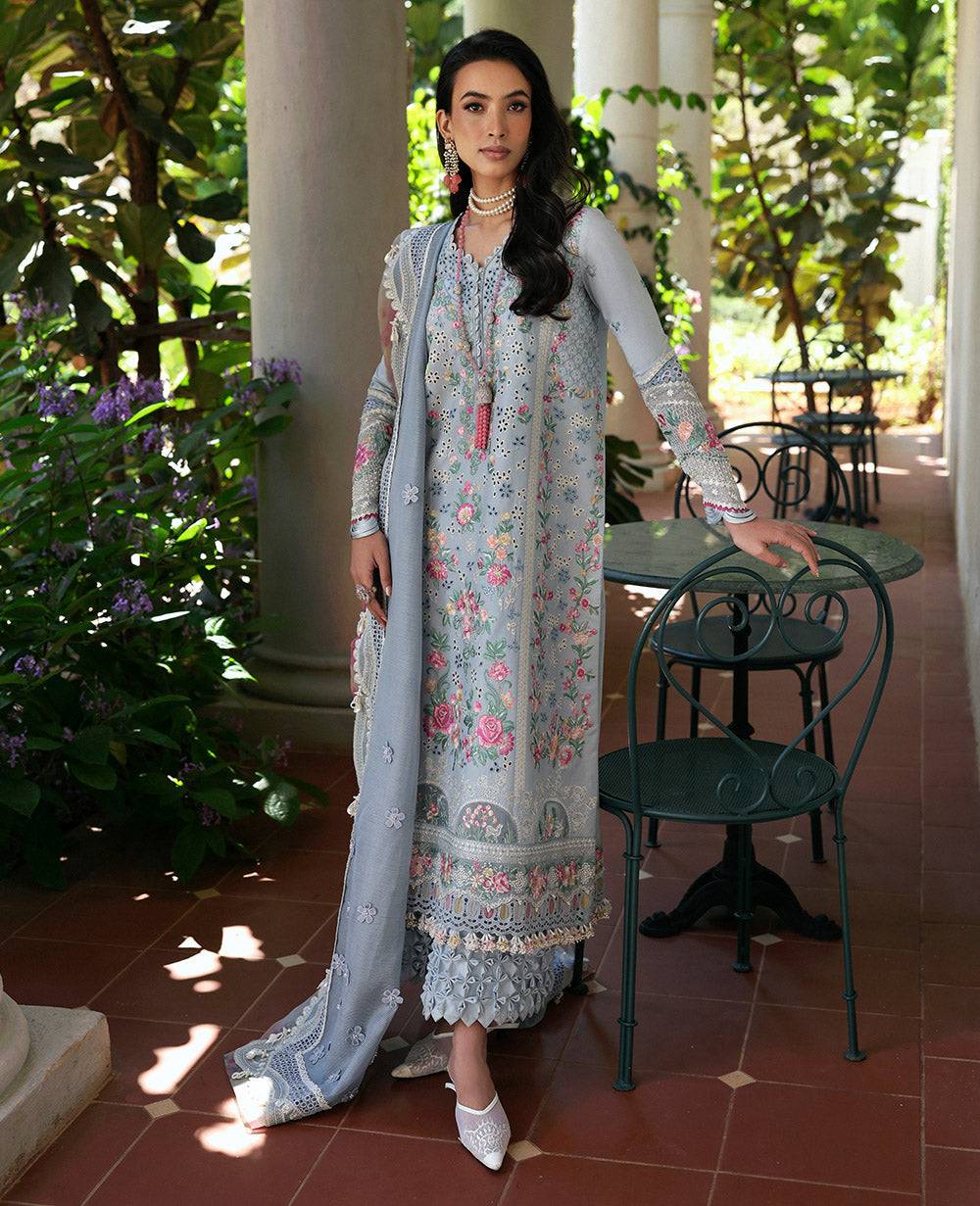 Republic Womenswear | Kalani Eid Luxury Lawn 25 | D7-B - Hoor by Maria Faisal - Registered Vendor of : Republic Womenswear - type : Ladies Clothes - 100% original wedding dresses