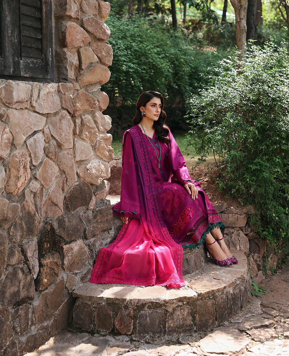 Republic Womenswear | Talia Luxury Lawn 25 | D7-B - Elin by Maria Faisal - Registered Vendor of : Republic Womenswear - type : Ladies Clothes - 100% original wedding dresses