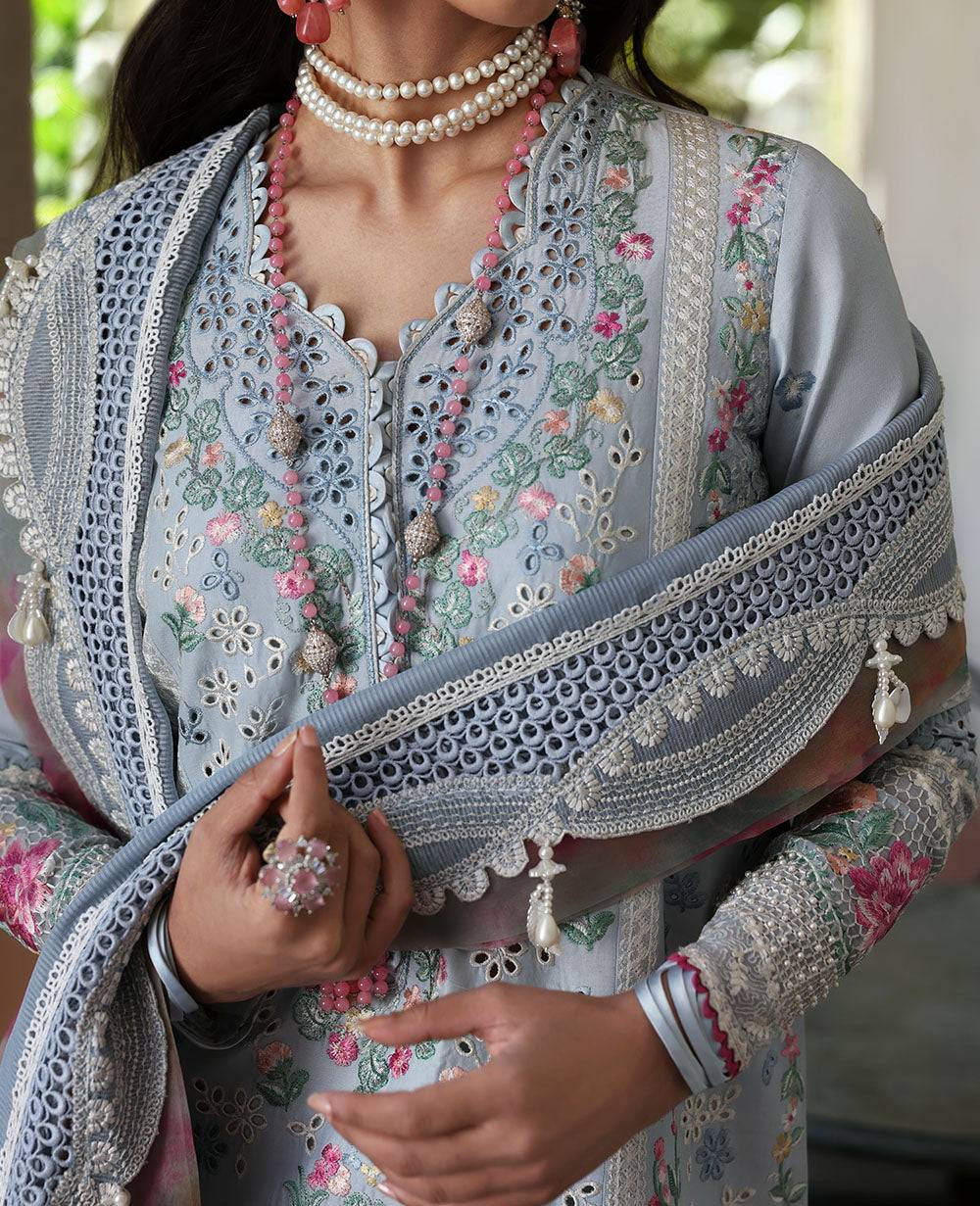 Republic Womenswear | Kalani Eid Luxury Lawn 25 | D7-B - Hoor by Maria Faisal - Registered Vendor of : Republic Womenswear - type : Ladies Clothes - 100% original wedding dresses