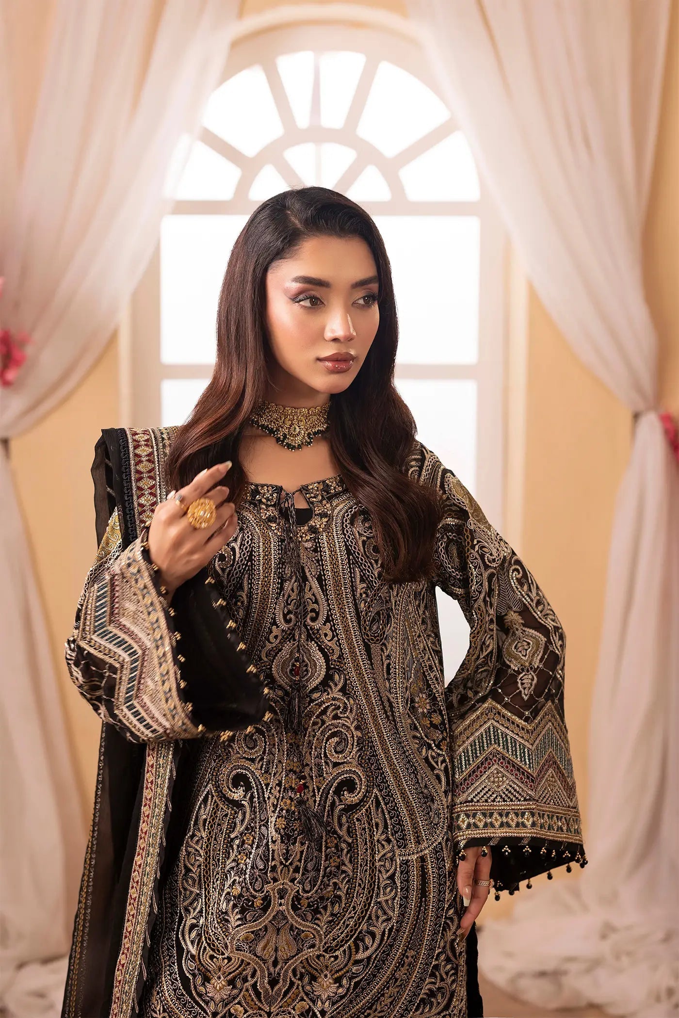 Adans Libas | Barroco Formals 25 | Barroco 1556 - Formal Dress - available at Maria Faisal in UK and USA.