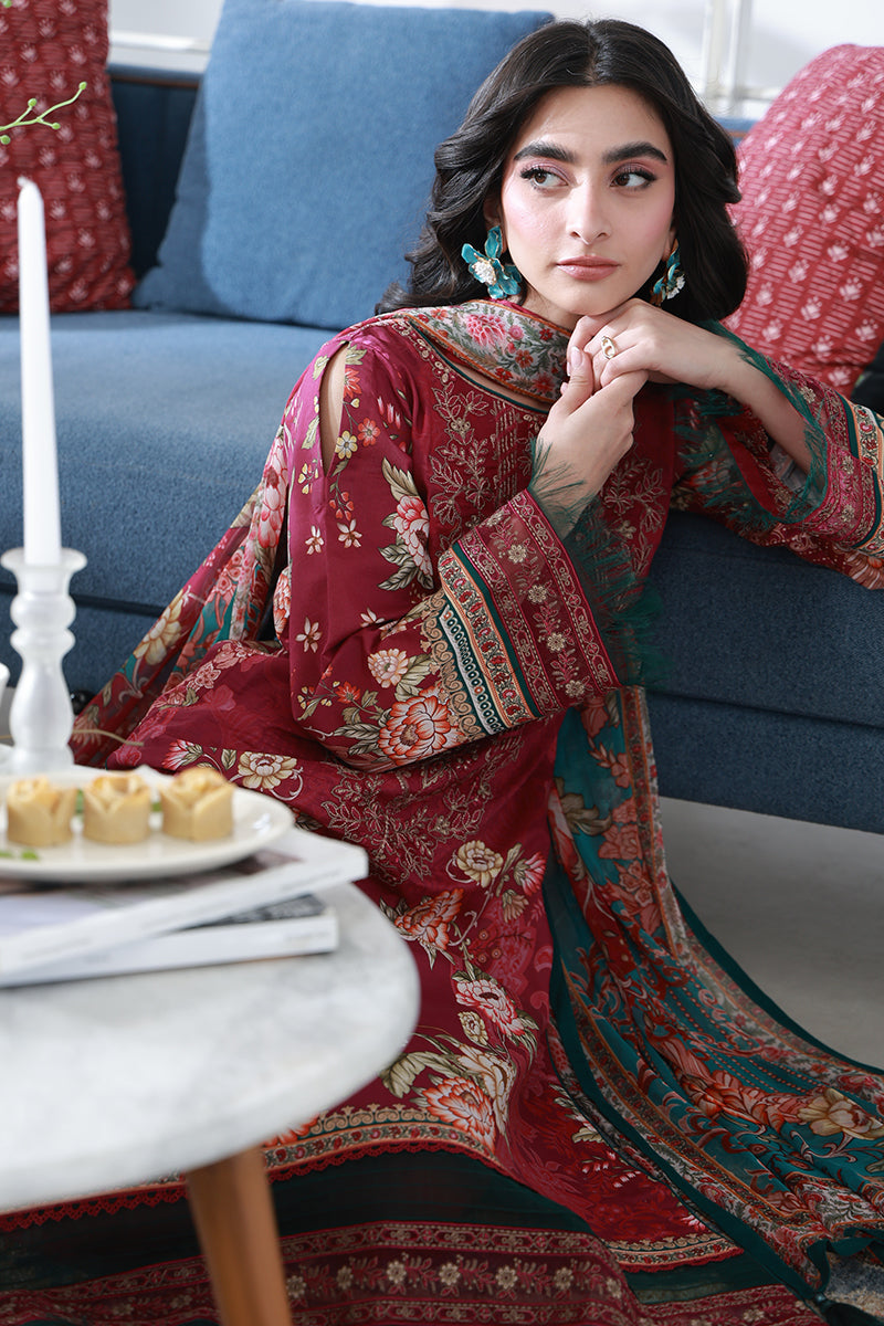 Gulaal | Delia Lawn | Hilyn - Luxury Dress - available at Maria Faisal in UK and USA.