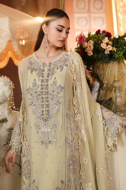 Maria B | Royale Tea Affair | MPC-26-208-Pastle Sunshine - Formal Dress - available at Maria Faisal in UK and USA.